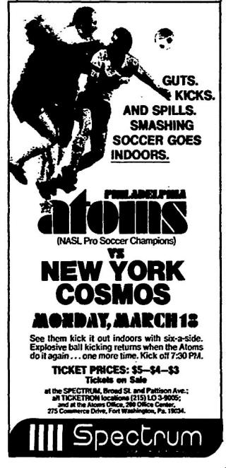 【半券付き】ゼロックススーパーサッカー 日本vsニューヨークコスモスパンフレット NASL Friendlies-New York Cosmos 1974-75
